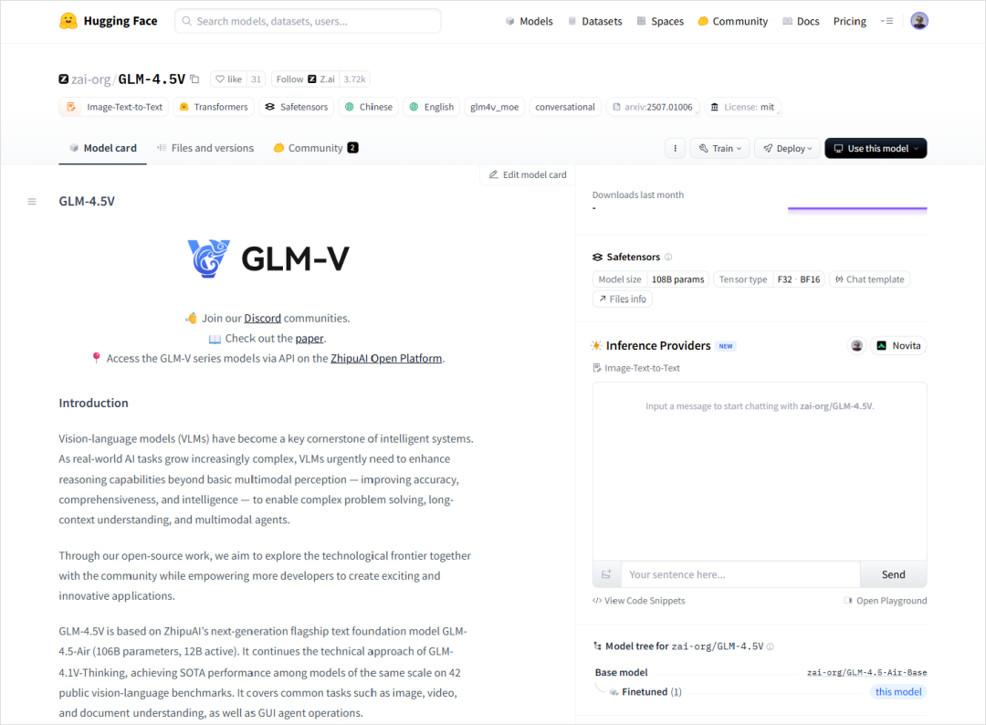 刚刚，智谱开源了他们的最强多模态模型，GLM-4.5V。